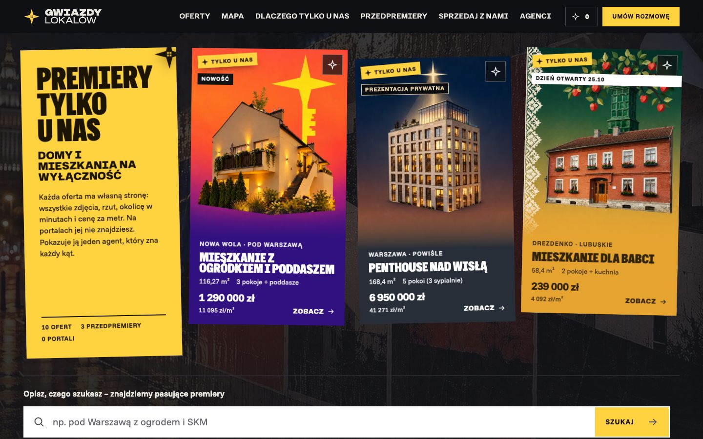 Gwiazdy Lokalów · szablon agencji